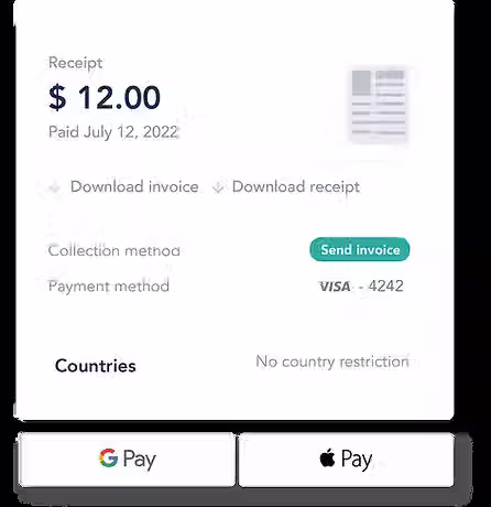Simplified payment processing dashboard