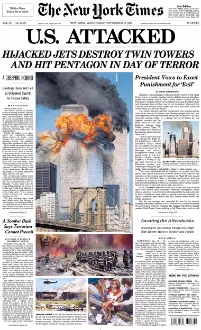 Newspaper front page
