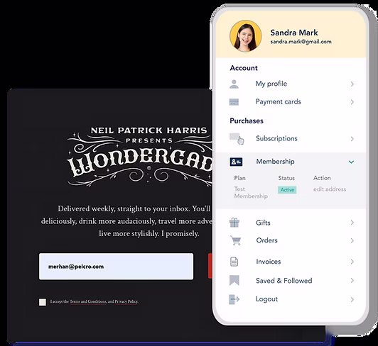 Client portal for self-serve management