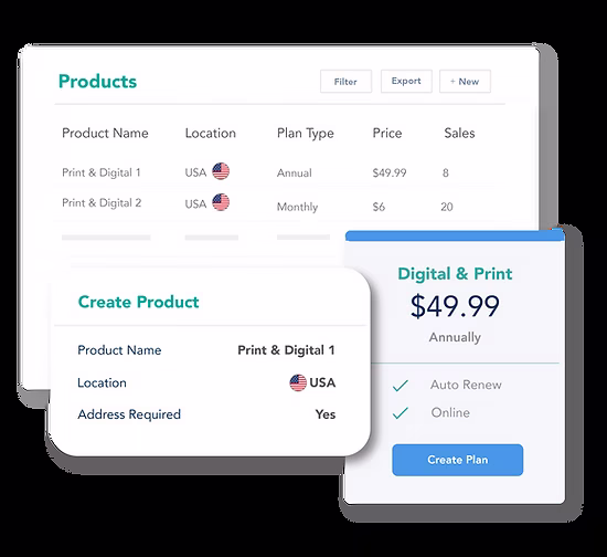 Flexible newspaper paywall software