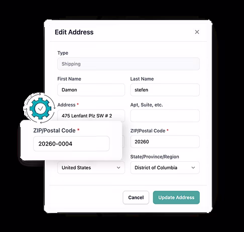 Fulfillment management with USPS address verification