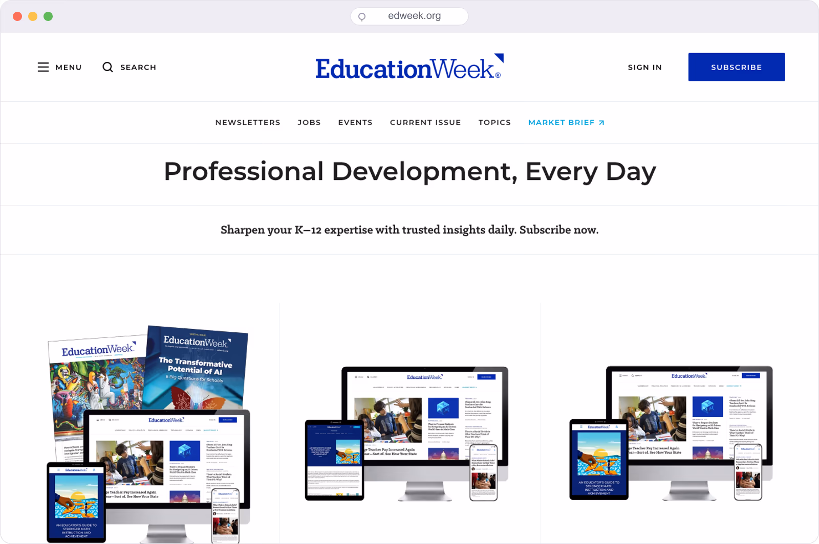 Education Week subscription offer