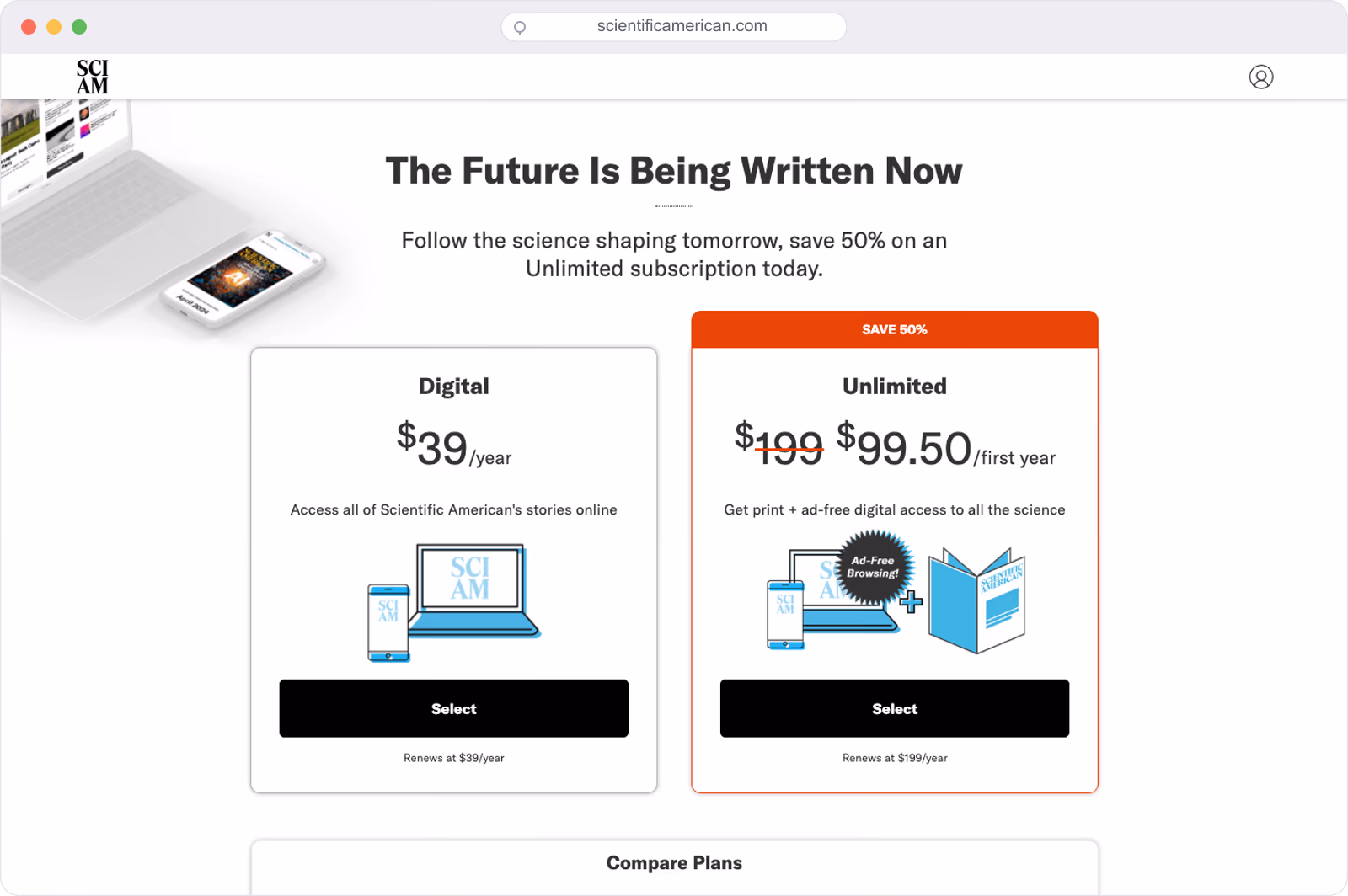 Scientific American subscription offer